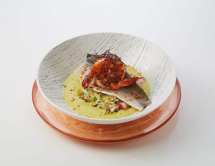 虎蝦午魚奶油青蔬