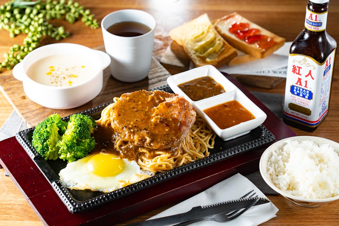 超值個人餐 〈沙朗牛排5oz/香煎雞排/特大魚排/香嫩豬排 四選一 + 內用可享麵、飯、吐司、濃湯、飲料無限享用〉