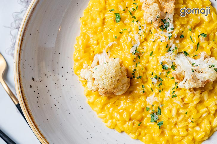 炙燒起司金沙南瓜燉飯