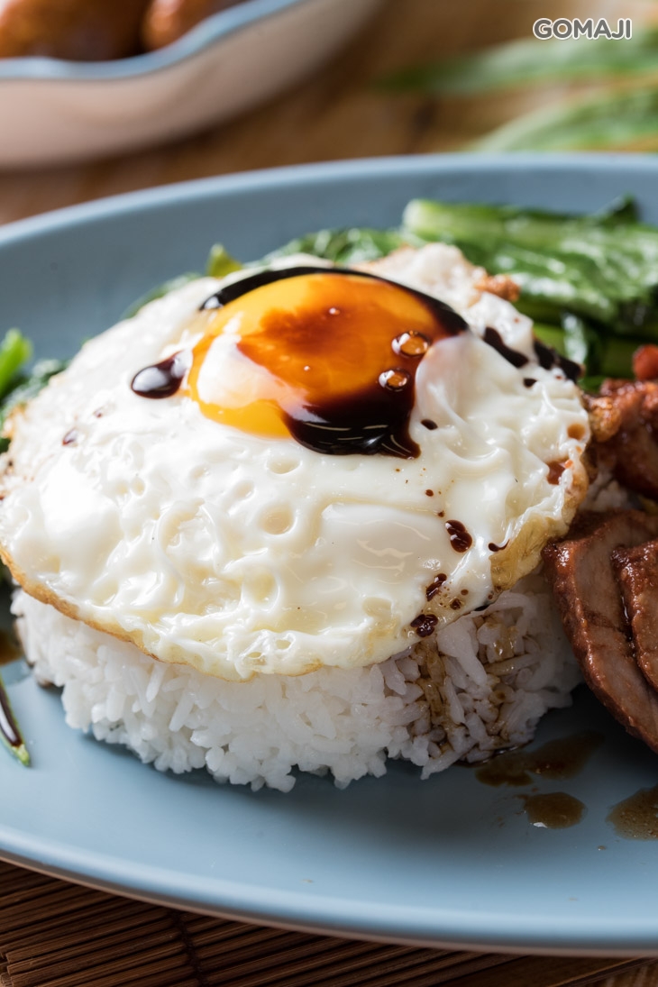 蜜汁叉燒煎蛋飯