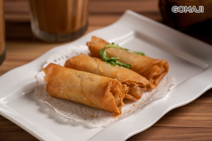韭黃炸春捲一份