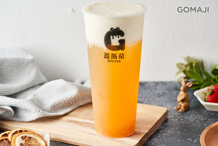 芒果綠茶芝士奶蓋
