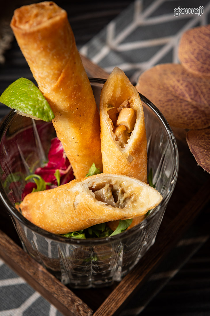 炸綠咖哩春捲杯