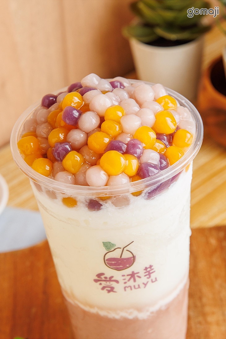 芋泥波波鮮奶茶