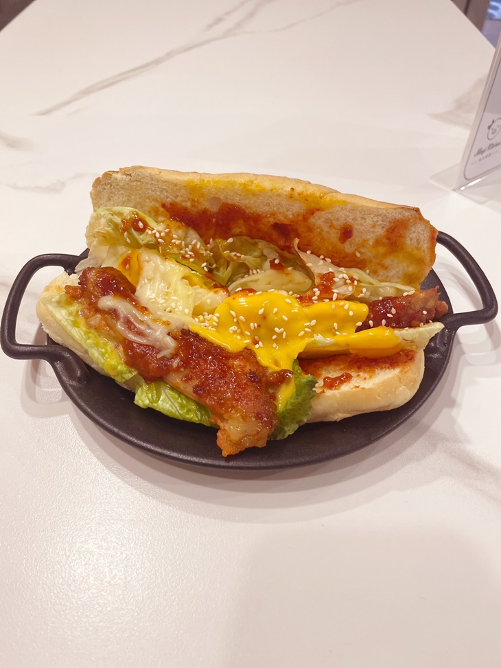 韓式洋釀雞長堡