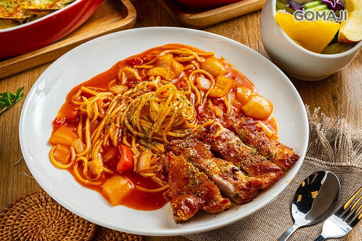 茄汁嫩煎雞腿義大利麵