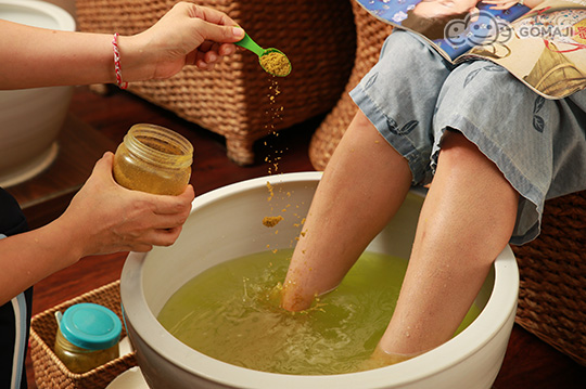 海塩沐足