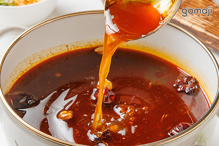 去骨土雞腿排套餐-乾鍋麻辣湯底