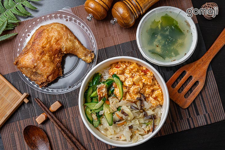 酥炸雞腿便當