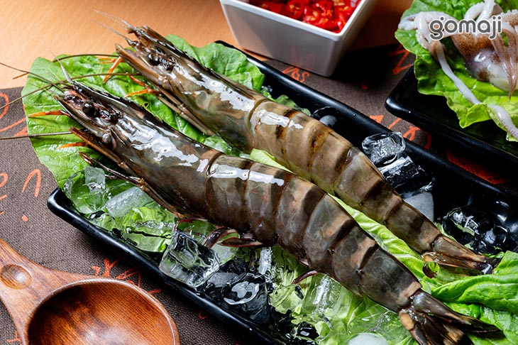 野生大草蝦&透抽