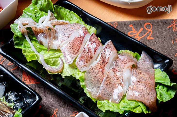 野生大草蝦&透抽