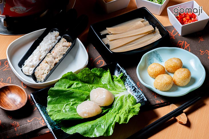 蝦滑&花枝滑&寬粉&生食級干貝&龍蝦沙拉丸