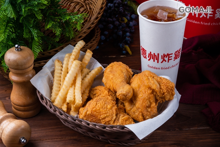 炸雞3個+波浪薯條(中)