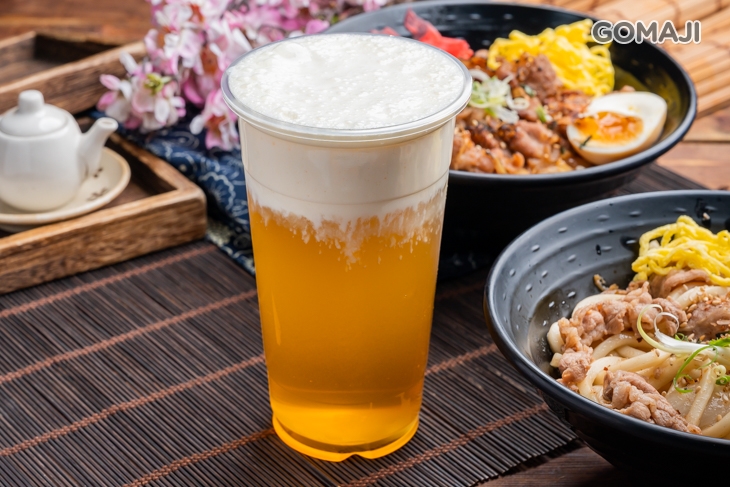 奶蓋蜂蜜綠茶
