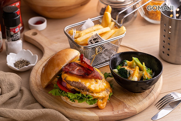 雙層牛肉起士漢堡