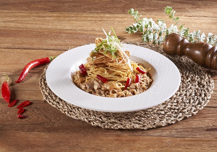  川味椒麻水煮牛肉義大利麵