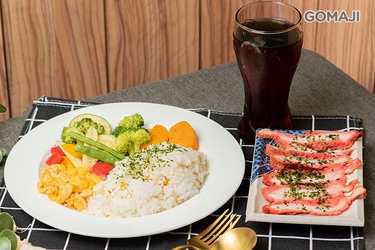 椒鹽燒肉切片簡餐