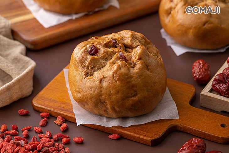 紅棗枸杞黑糖開花饅頭