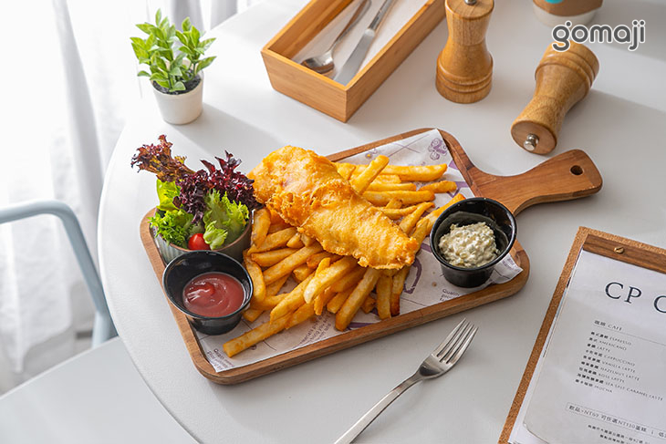 英式嫩汁鱈魚薯條