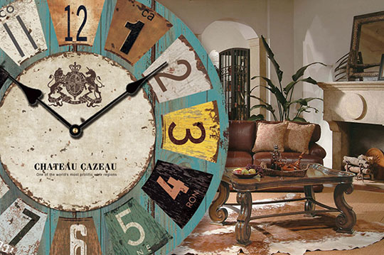 只要179元起,即可享有欧式复古装饰木质挂钟〈一入