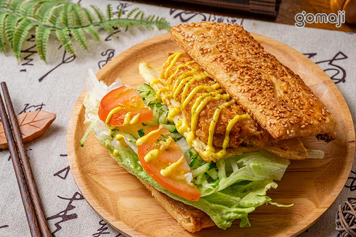 卡拉雞腿(蜂蜜芥末)乳酪燒餅