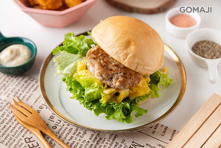 圓堡包（復刻豬肉)