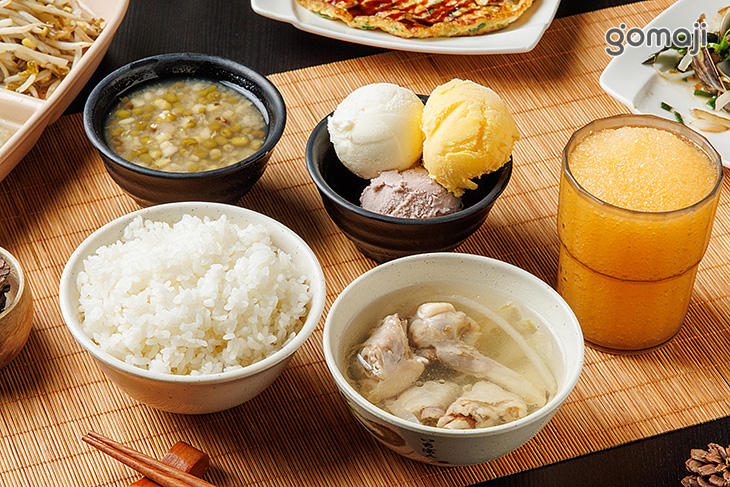 自助吧：白飯、湯品、各式飲品、冰沙、冰淇淋、綠豆湯等無限供應