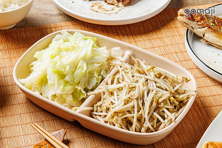 高麗菜 + 豆芽菜