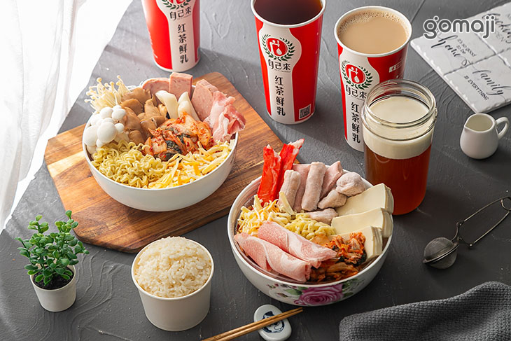 小韓室飯捲x自己來 紅茶鮮乳