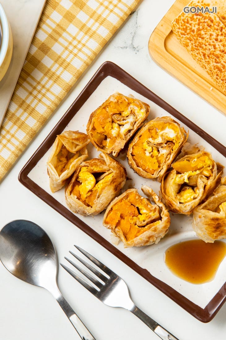 蜂蜜地瓜蛋捲餅 