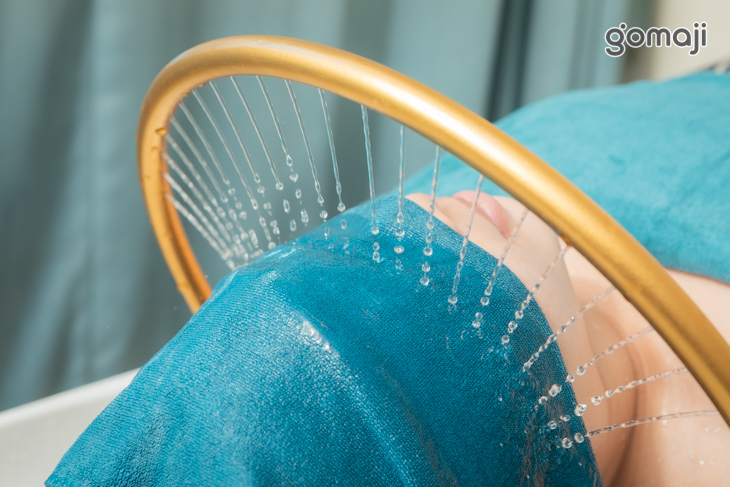 熱毛巾流水紓壓眼睛