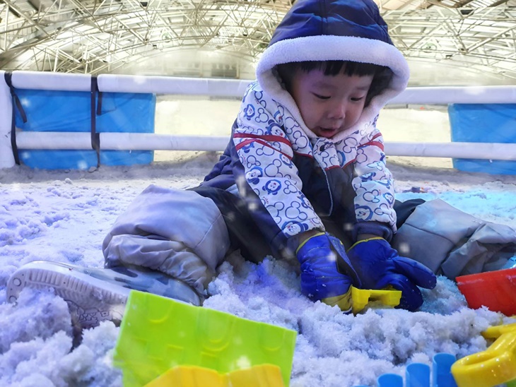 雪地戲雪