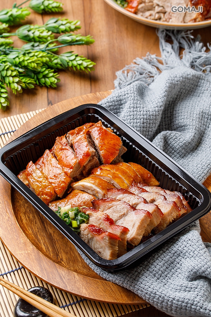 三寶拼盤一份(燒鴨+叉燒+油雞)