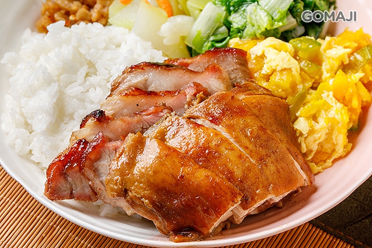 叉燒油雞飯