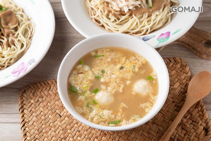 味噌蛋花魚丸湯