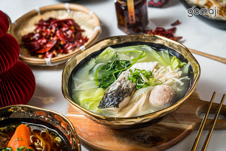 濃湯河粉 柴魚海鮮