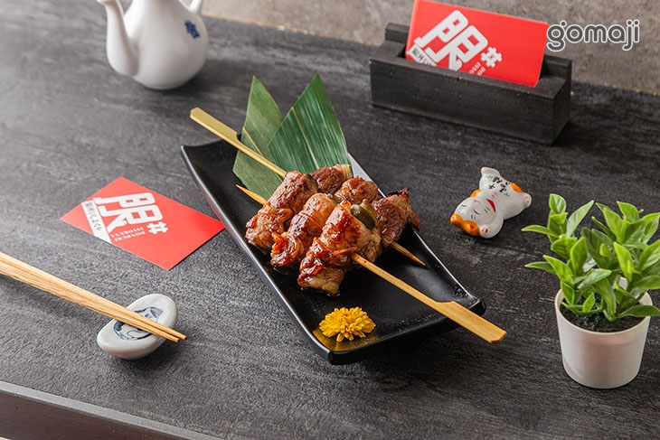 牛培根剝皮辣椒串