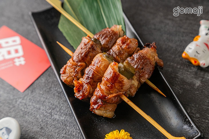 牛培根剝皮辣椒串