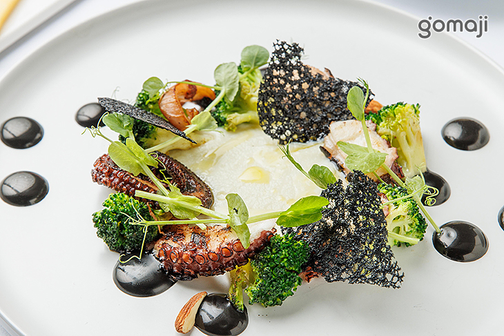 章魚瑪利 佐花椰菜馬鈴薯泥