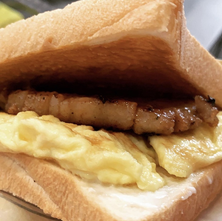 厚切豬肉排蛋三明治