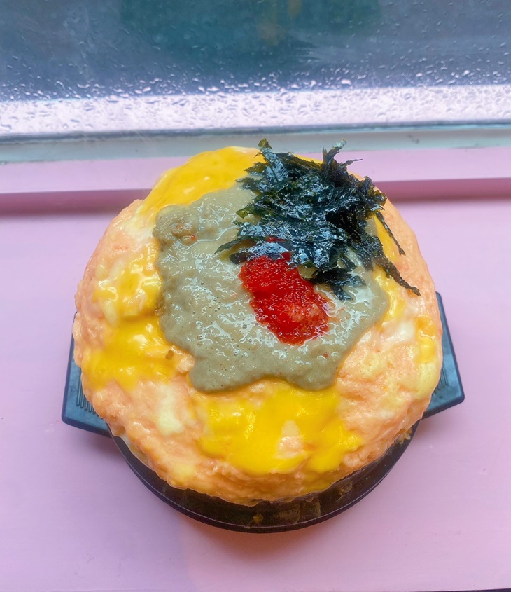 蟹膏魚卵雞蒸蛋