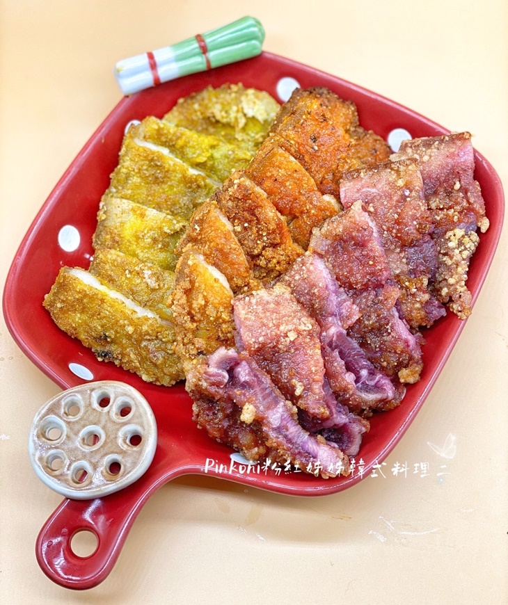 酥炸三色豬五花