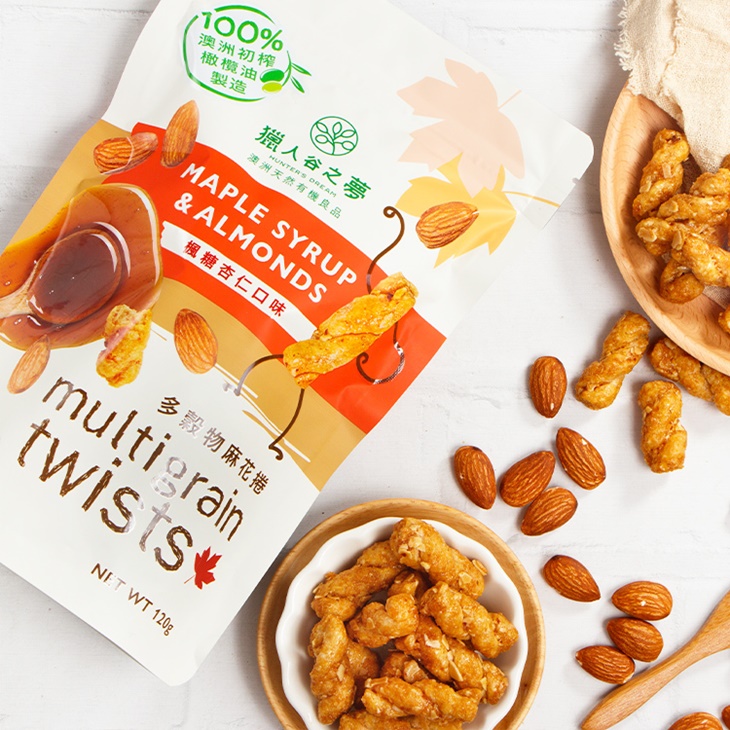 多穀物麻花捲楓糖杏仁口味