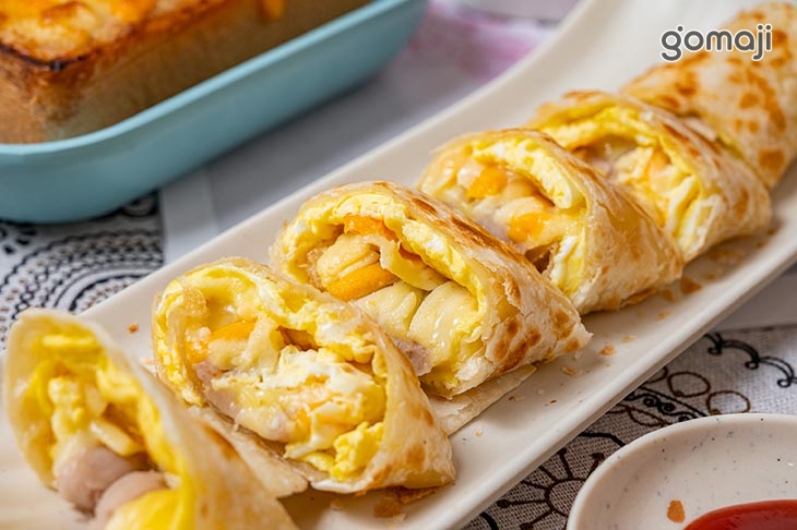 芋泥乳酪千層蛋餅