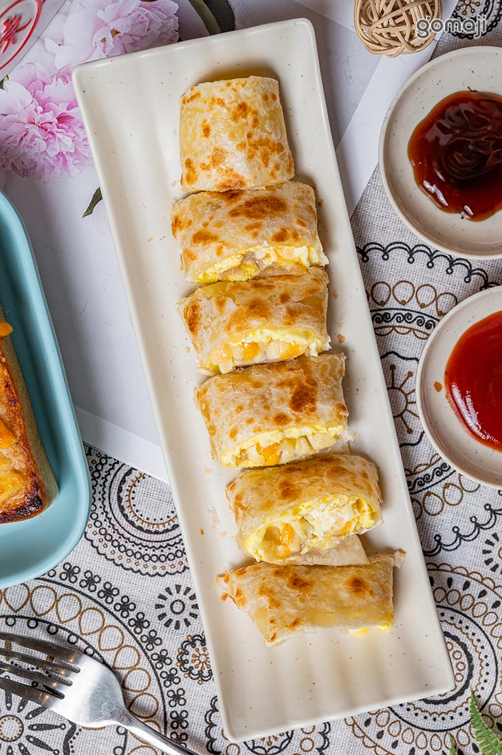 芋泥乳酪千層蛋餅