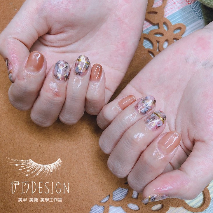 設計款手部凝膠美甲