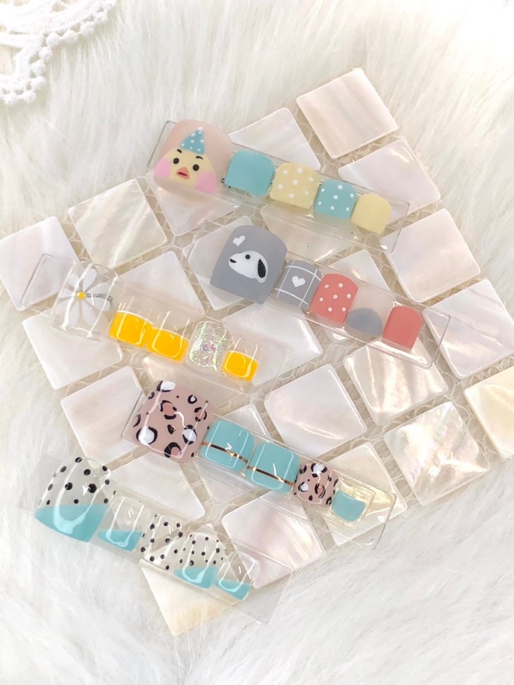 設計款手部凝膠美甲