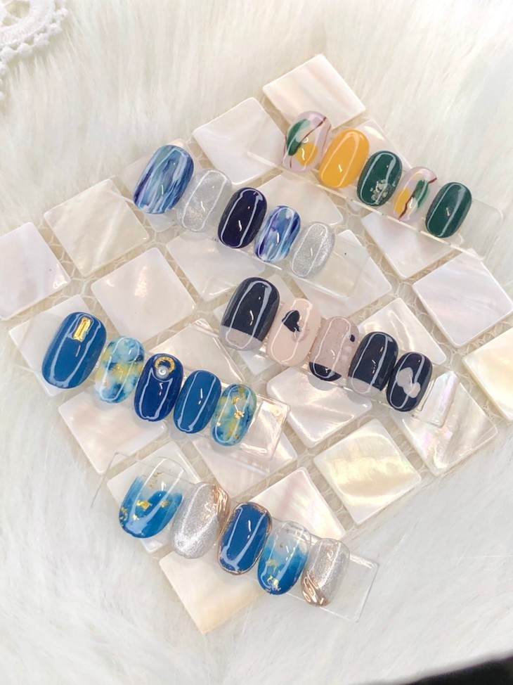 設計款手部凝膠美甲