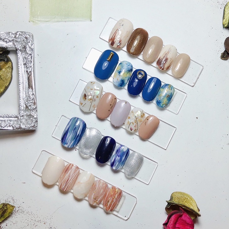 設計款手部凝膠美甲