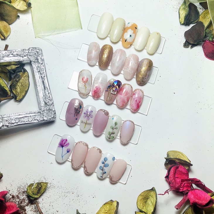 設計款手部凝膠美甲